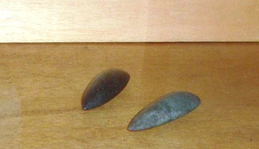 Hachas petaloides encontradas en la parte cercana al nacimiento del río Aguarás